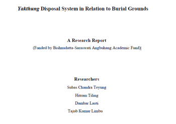 Yakthung Disposal System in Relation to Burial Grounds